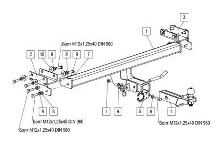 Фаркоп TowRus для Tenet T4L 2026- 269086 в Томск