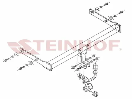 Фаркоп Steinhof для Skoda Octavia 2004-2013 S-341 в Томск