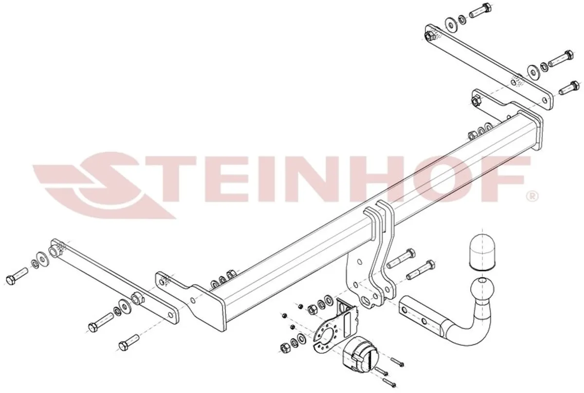Фаркоп Steinhof для Mazda 3 (седан) 2019- Арт. M-061 M-061 в Томск