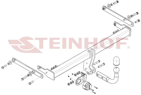 Фаркоп Steinhof для Mazda 3 (седан) 2019- Арт. M-061 M-061 в Томск