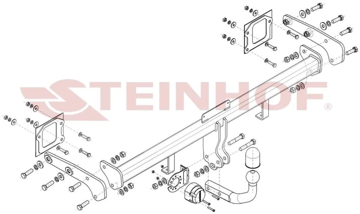 Фаркоп Steinhof для Hyundai Bayon 2021- Арт. H-225 H-225 в Томск Фаркоп Steinhof для Hyundai Bayon 2021- Арт. H-225 H-225 в Томск