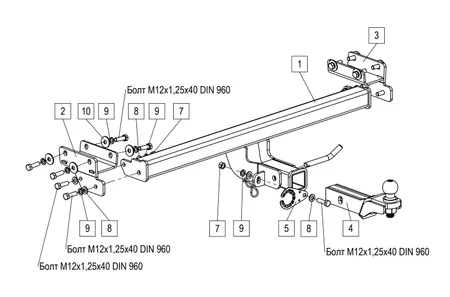 Фаркоп TowRus для Jeland J7 2026- 269086 в Томск