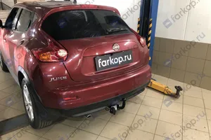 Установили фаркоп Лидер Плюс для Nissan Juke 2013 г.в.